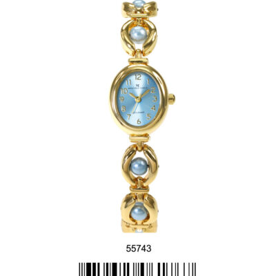 DACQA Bracelet Watch – Gold/Blue