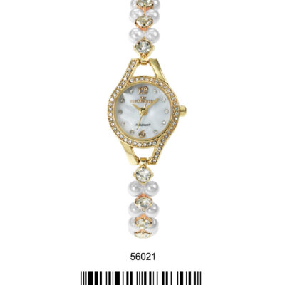 DACQA Bracelet Watch – Gold/White