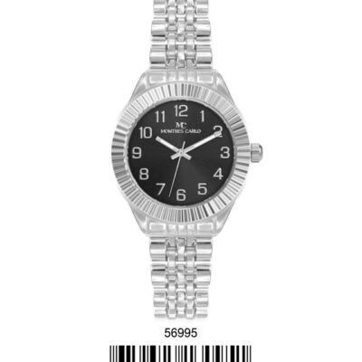 DACQA Bracelet Watch – Silver/Black