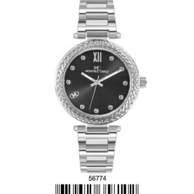DACQA Bracelet Watch – Silver/Black