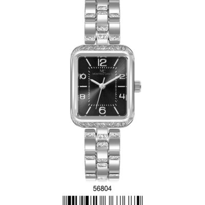 DACQA Bracelet Watch – Silver/Black
