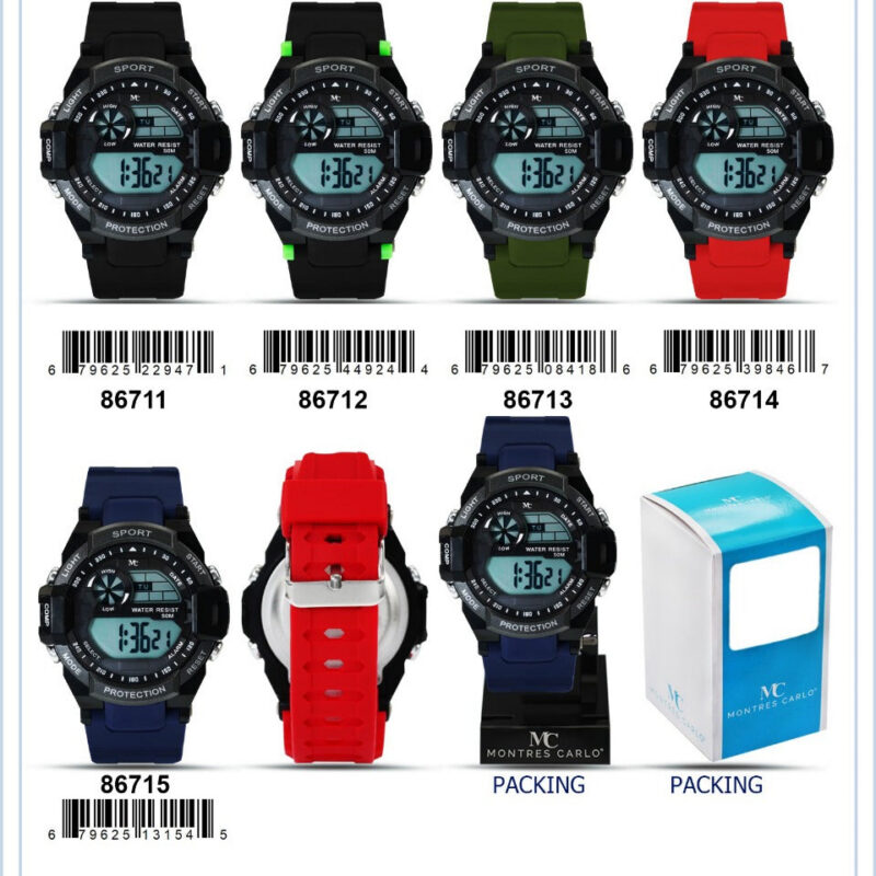 DACQA Digital Watch – Black
