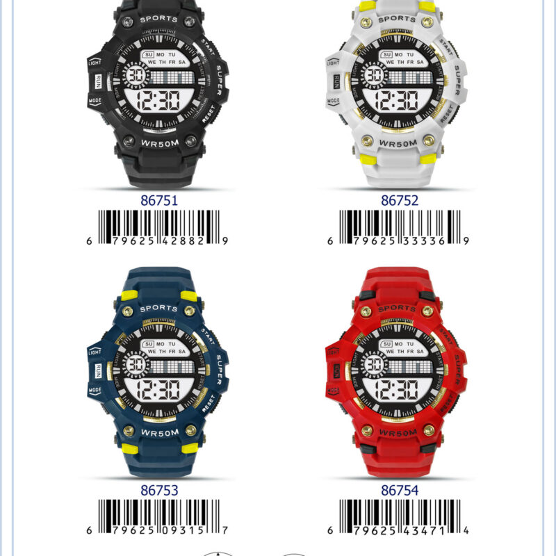 DACQA Digital Watch – Black