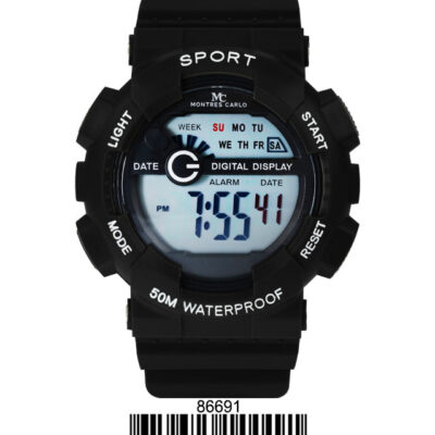 DACQA Digital Watch – Black