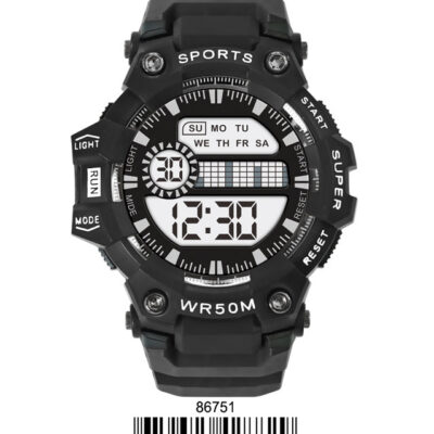 DACQA Digital Watch – Black