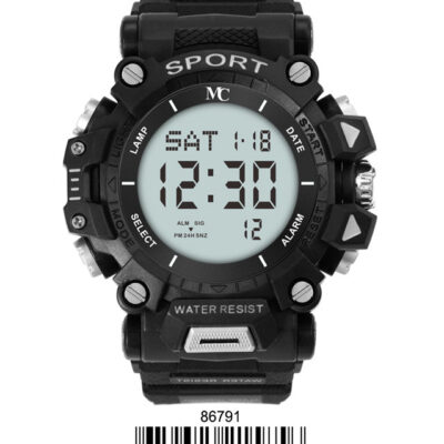 DACQA Digital Watch – Black