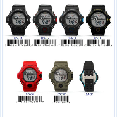 DACQA Digital Watch – Black/Black