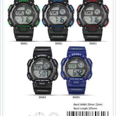 DACQA Digital Watch – Black/Blue