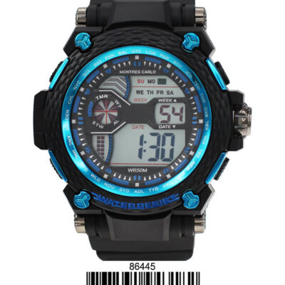 DACQA Digital Watch – Black/Blue