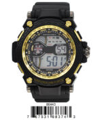 DACQA Digital Watch – Black/Gold