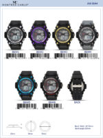 DACQA Digital Watch – Black/Gold