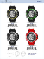 DACQA Digital Watch – Black/Gold