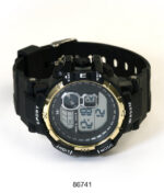 DACQA Digital Watch – Black/Gold