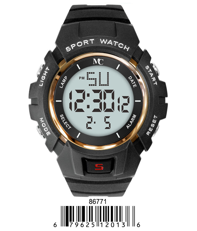 DACQA Digital Watch – Black/Gold DACQA Digital Watch – Black/Gold