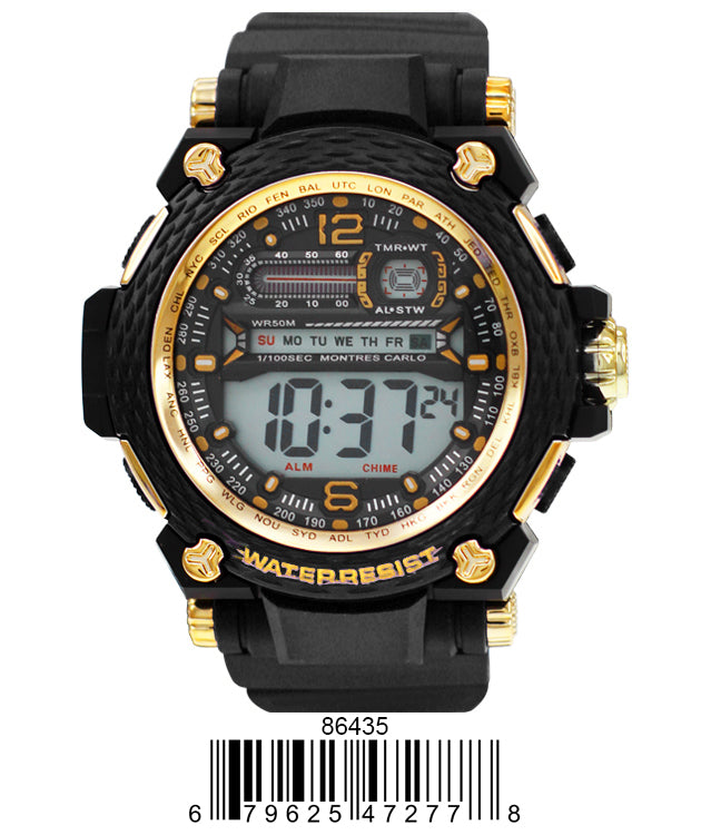 DACQA Digital Watch – Black/Gold DACQA Digital Watch – Black/Gold