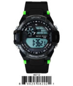 DACQA Digital Watch – Black/Green
