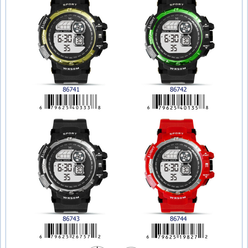 DACQA Digital Watch – Black/Green