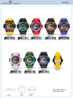 DACQA Digital Watch – Black/Purple