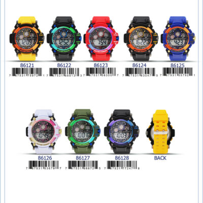 DACQA Digital Watch – Black/Purple