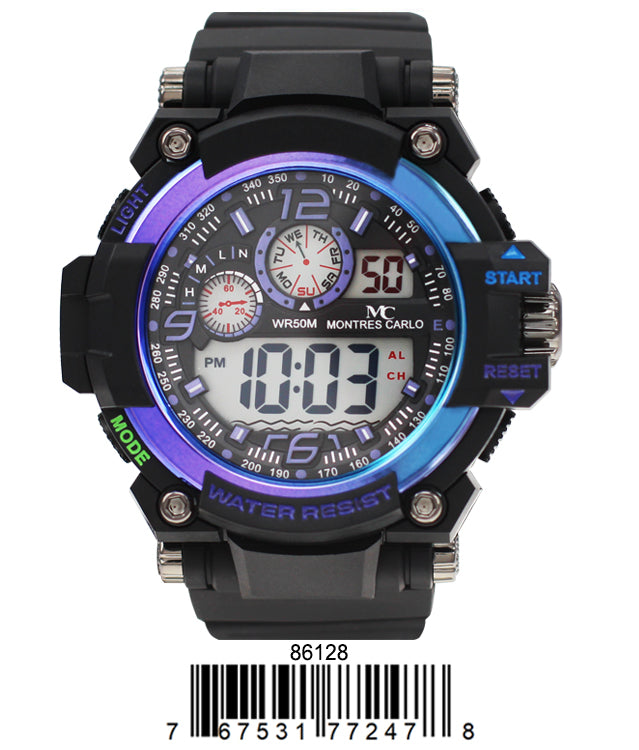 DACQA Digital Watch – Black/Purple DACQA Digital Watch – Black/Purple