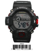 DACQA Digital Watch – Black/Red