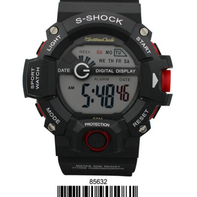 DACQA Digital Watch – Black/Red