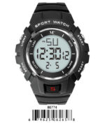 DACQA Digital Watch – Black/Silver