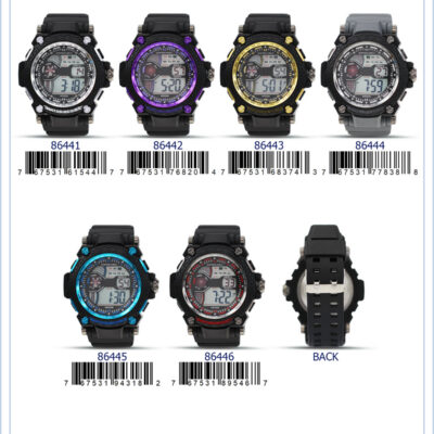 DACQA Digital Watch – Black/Silver