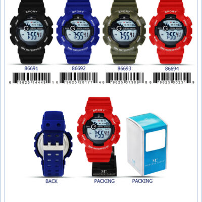 DACQA Digital Watch – Blue