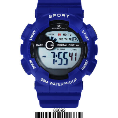 DACQA Digital Watch – Blue