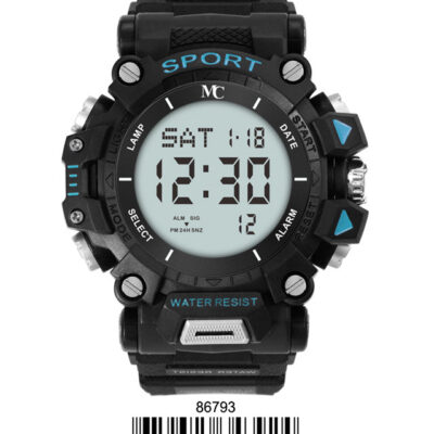 DACQA Digital Watch – Blue