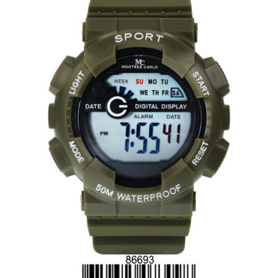 DACQA Digital Watch – Green