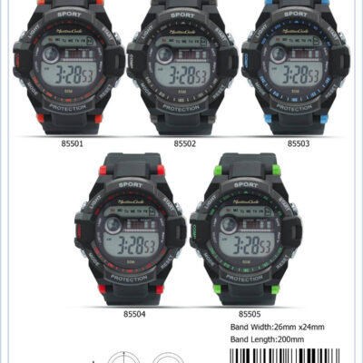 DACQA Digital Watch – Red