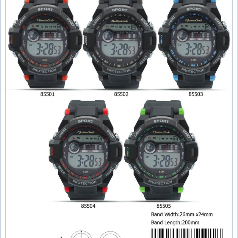 DACQA Digital Watch – Red