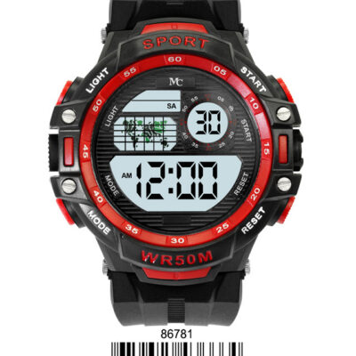 DACQA Digital Watch – Red