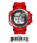 DACQA Digital Watch – Red/Grey