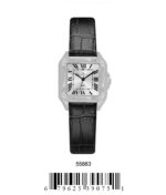 DACQA Faux Leather band watch – Gold/Black/Gold