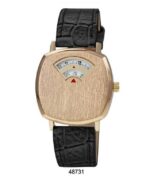 DACQA Faux Leather Band Watch – Special – Green/Silver