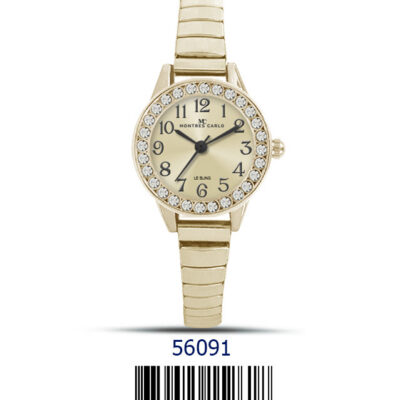 DACQA Flex Band Watch – Gold