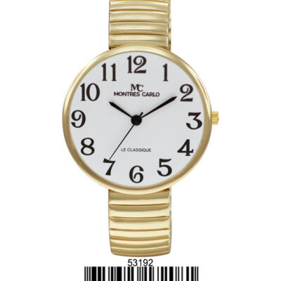 DACQA Flex Band Watch – Gold