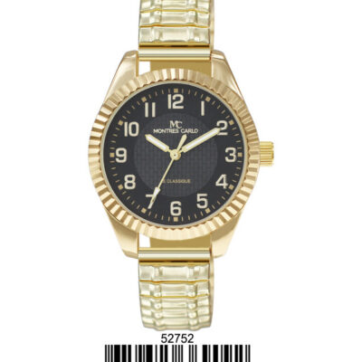 DACQA Flex Band Watch – Gold/Black