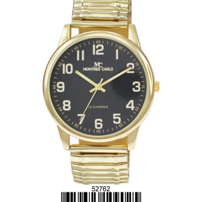 DACQA Flex Band Watch – Gold/Black