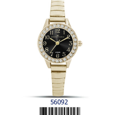 DACQA Flex Band Watch – Gold/Black