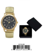 DACQA Flex Band Watch – Gold/Black B8 Boxed