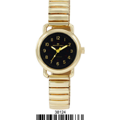 DACQA Flex Band Watch – Gold/Black/Gold