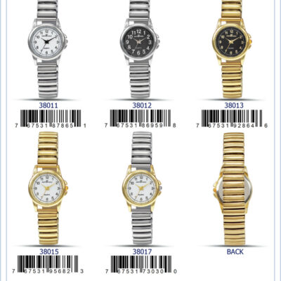 DACQA Flex Band Watch – Gold/Black/Gold