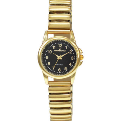 DACQA Flex Band Watch – Gold/Black/Gold