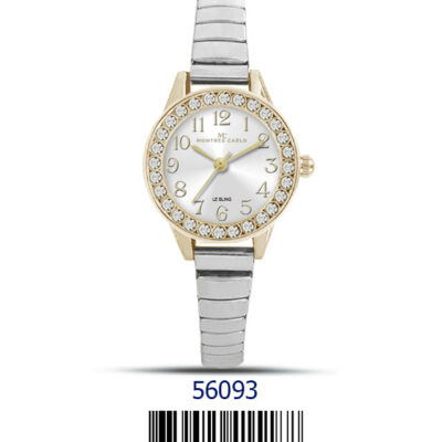 DACQA Flex Band Watch – Gold/Silver