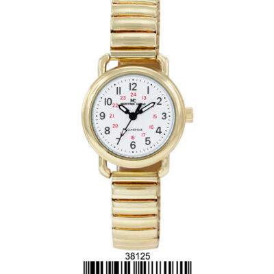 DACQA Flex Band Watch – Gold/White/Gold
