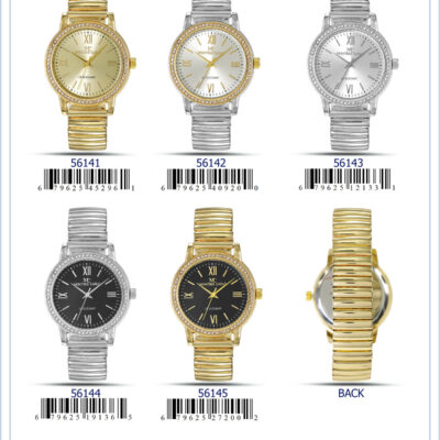 DACQA Flex Band Watch – Silver